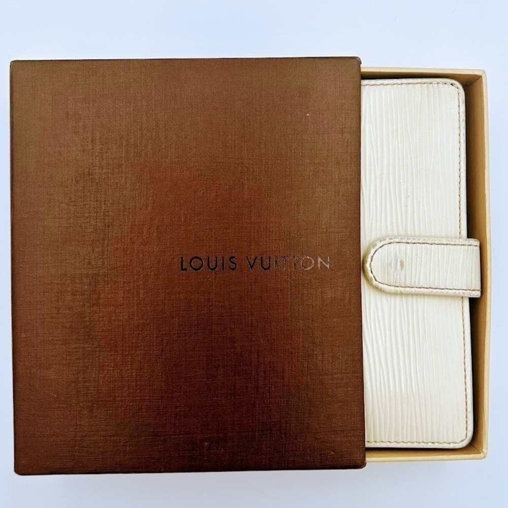 Louis Vuitton LV Epi Leather Portefeuille Viennois Bifold‎ Wallet Ivory with COA